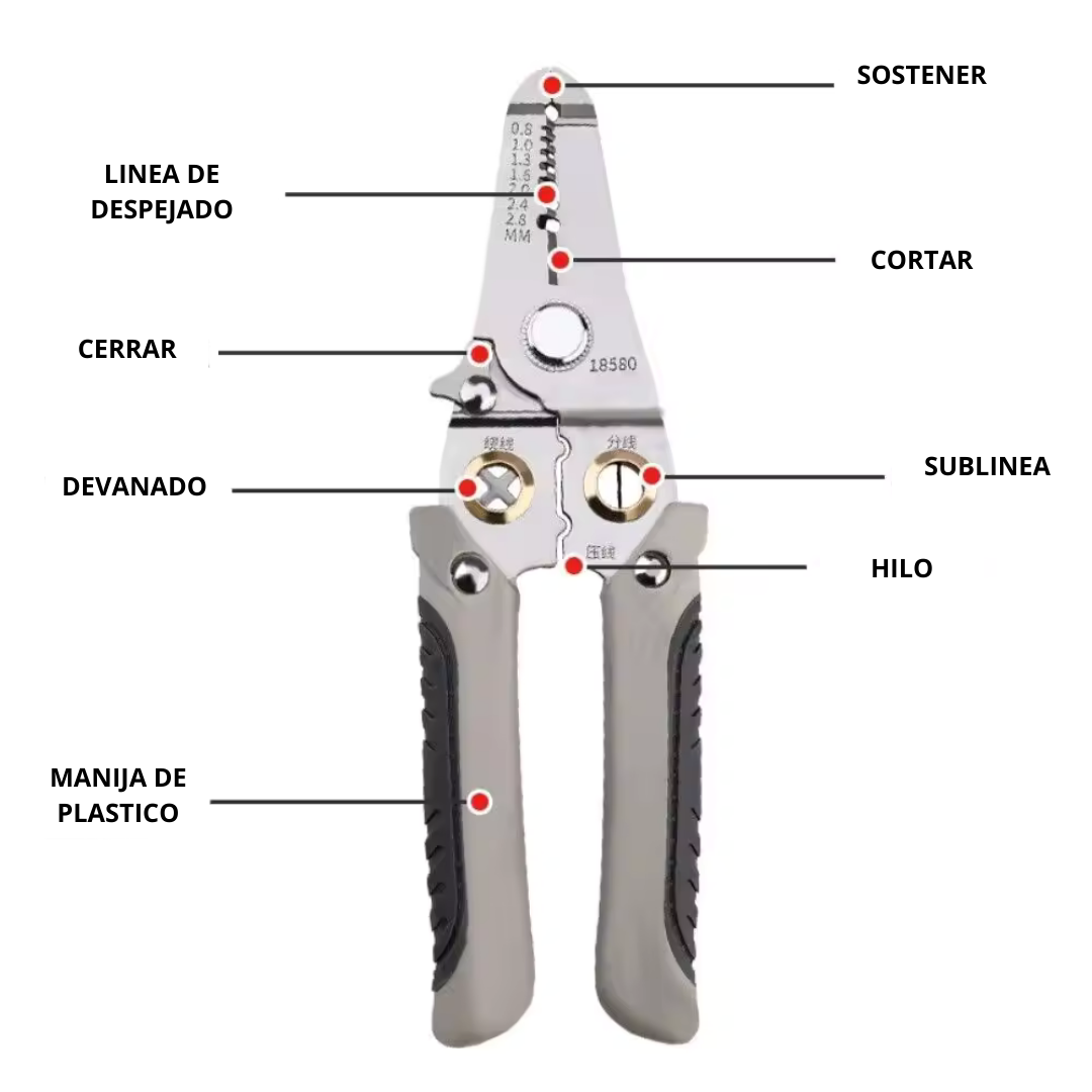 Gripnex® | Alicate Multipropósito 8 en 1 para Todo Tipo de Trabajo ¡50% Off!