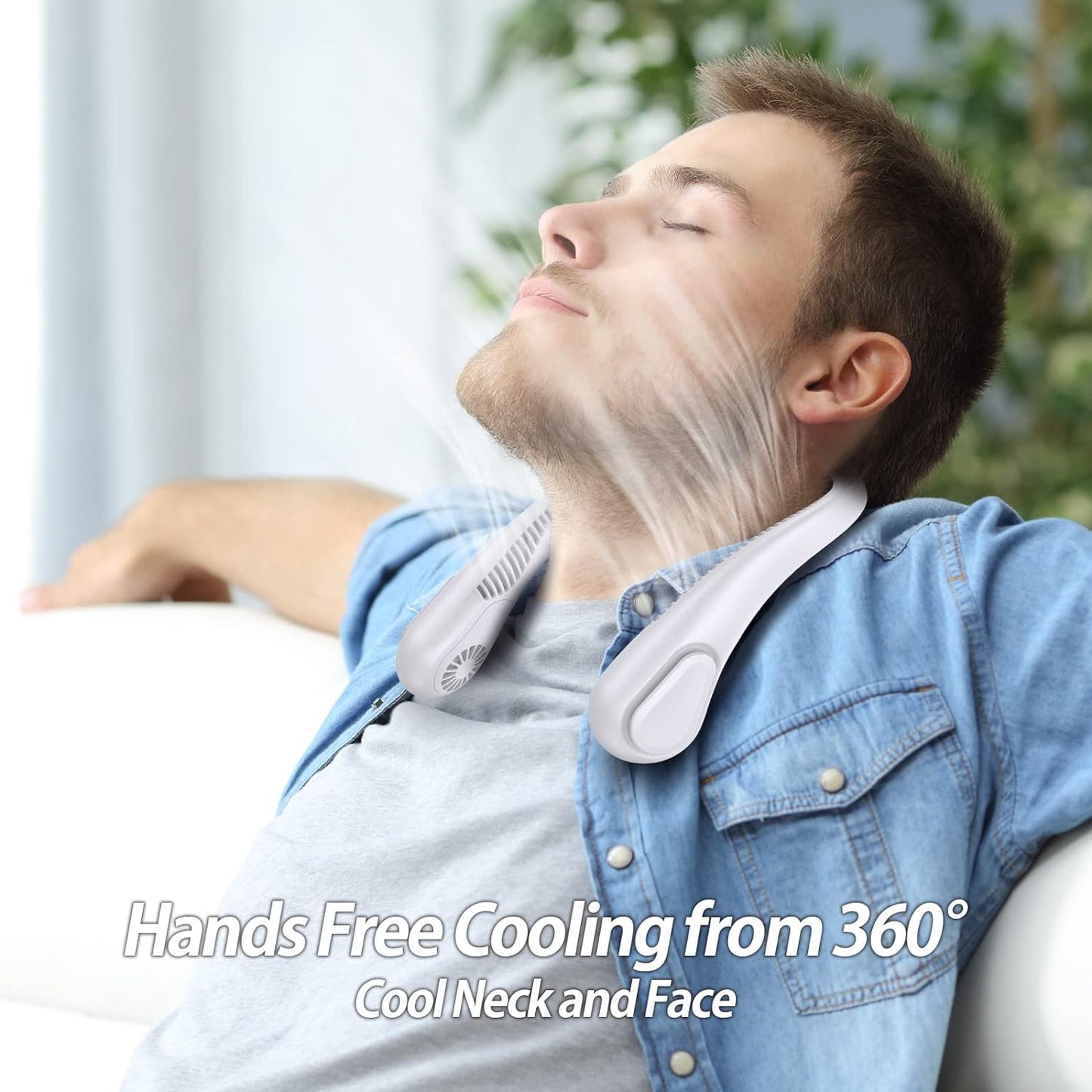 Ventilador Para Cuello Portátil 3 Velocidades