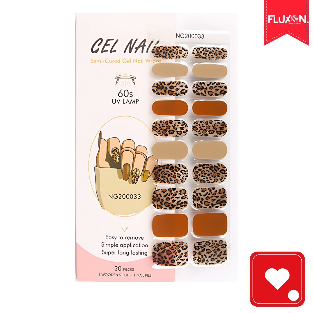 Kit Manilux® | 20 Stickers de Gel Semicurados + Lampára UV ¡50% Off!