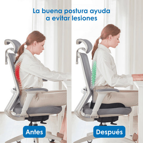 CONFORTEX®: Cojín Ortopédico Premium + Funda Transpirable