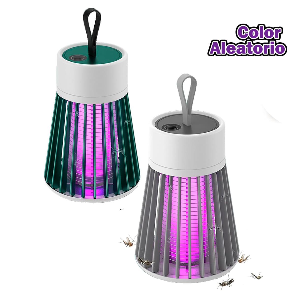 MoskiTrap® Lampara Mata Insectos Recargable + Regalo Especial