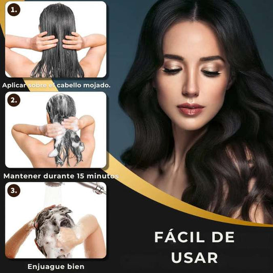 Shampoo Capilux™ | Tiñe, nutre y revive tu cabello de manera natural