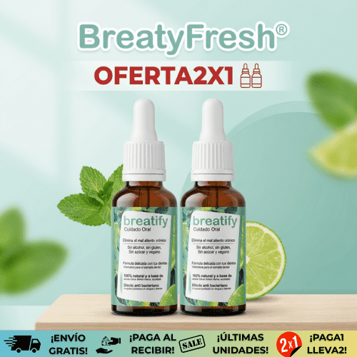 BreatyFresh® OFERTA2X1 | Gotas Orales que Combaten el Mal Aliento