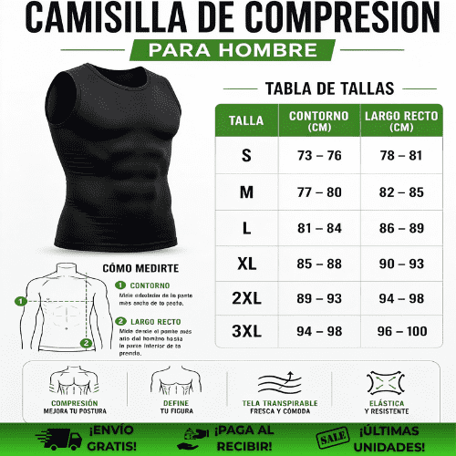CamiFit™ | Camisilla de compresión para vestir mejor ¡OFERTA 2X1!