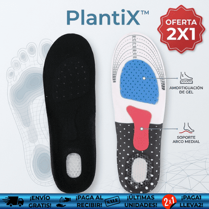 PlantiX™ OFERTA 2X1 | Plantillas Ortopédicas Alivian Dolor y Fascitis Plantar