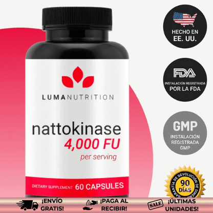 NattoKinase® | Limpiador vascular, reduce el colesterol, la presión arterial y mejora la salud del corazón.