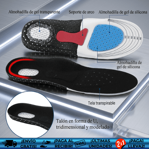 PlantiX™ OFERTA 2X1 | Plantillas Ortopédicas Alivian Dolor y Fascitis Plantar