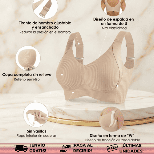 eoact® | Sostén push-up ultra cómodo con tiras de gel