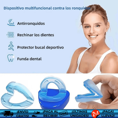 SleepQuiet™ ¡Oferta 2x1! | Dispositivo Bucal Anti-Ronquidos