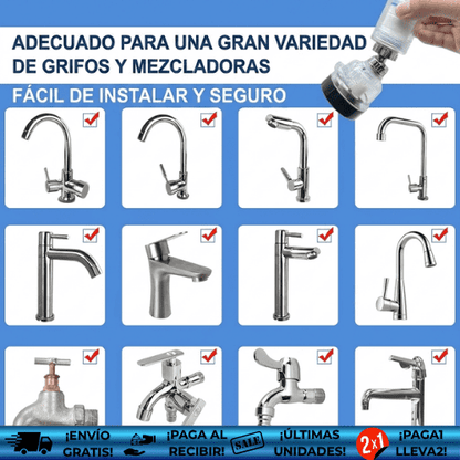 Purify® OFERTA2X1 | Filtro Universal para Grifo Purificador