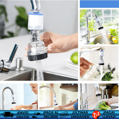 Purify® OFERTA2X1 | Filtro Universal para Grifo Purificador
