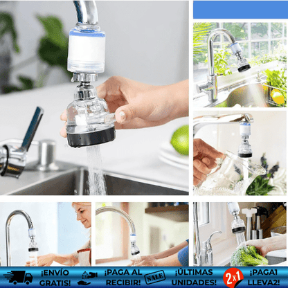 Purify® OFERTA2X1 | Filtro Universal para Grifo Purificador