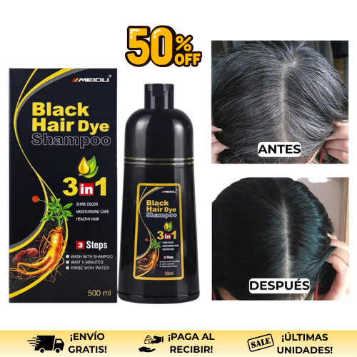 Shampoo Capilux™ | Tiñe, nutre y revive tu cabello de manera natural