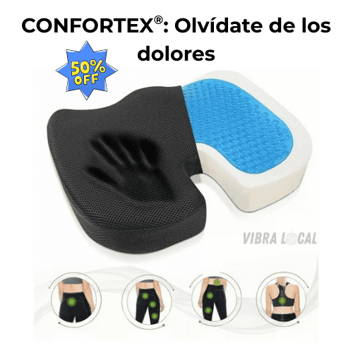 CONFORTEX®: Cojín Ortopédico Premium + Funda Transpirable