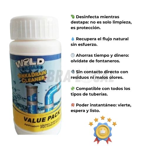DestapaPro® | Destapa y Limpia Desagües y Tuberías ¡Oferta 2x1!