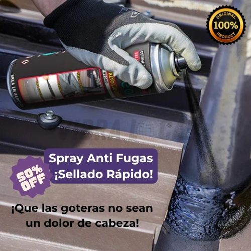Spray Anti Fugas | Sellador Impermeabilizante Multiusos ¡50% Off!