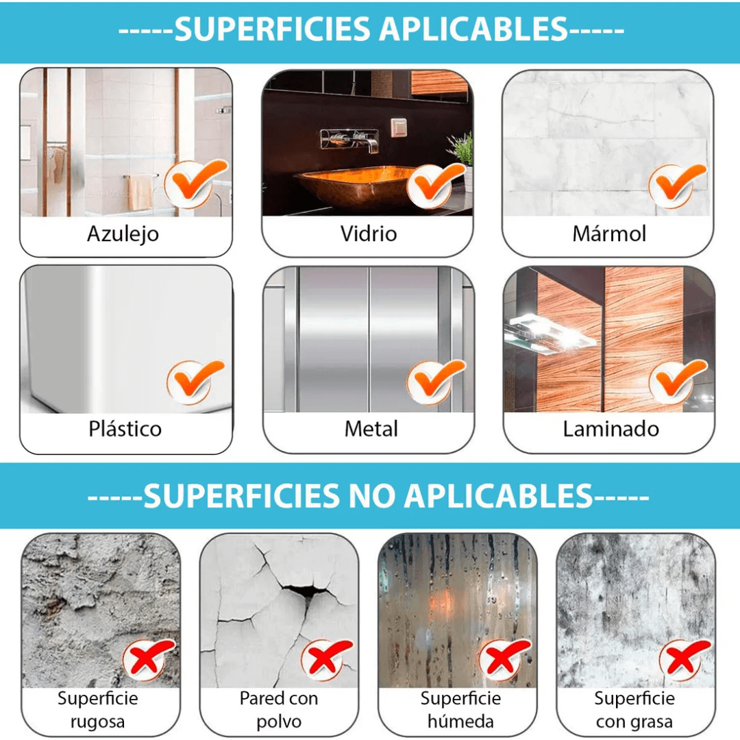 NanoTape™ | Sin herramientas, sin daños, sin complicaciones. Solo pégalo y vive tranquilo.