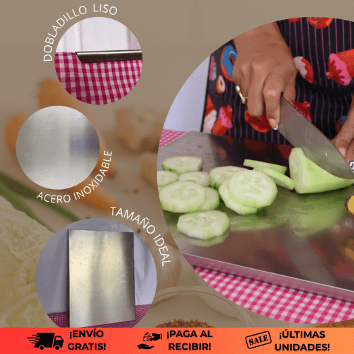 Steelux® | La tabla para cortar que no aparenta limpieza… la garantiza