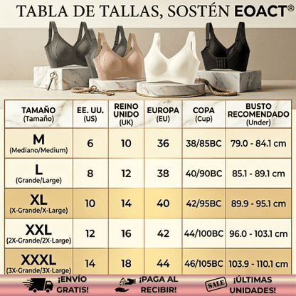 eoact® | Sostén push-up ultra cómodo con tiras de gel